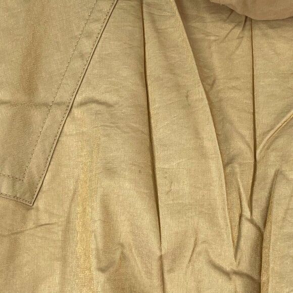 Vintage 80s J Gallery Red Fox Trim Coat Parka Womens Size M Gold - Picture 5 of 11